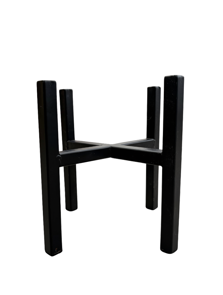 Metal Plant Stand 12cm - Black