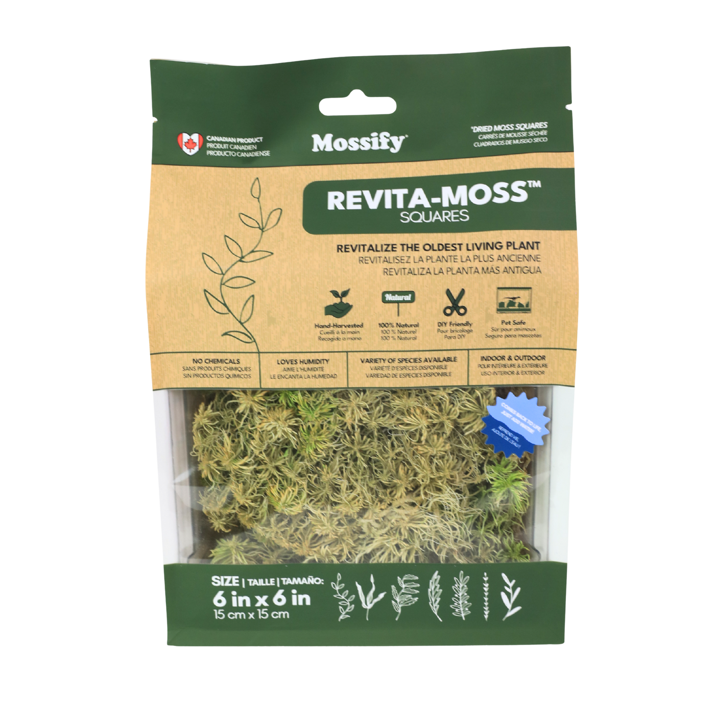 Natural Canadian Sphagnum Moss - Live Moss / Dormant Moss