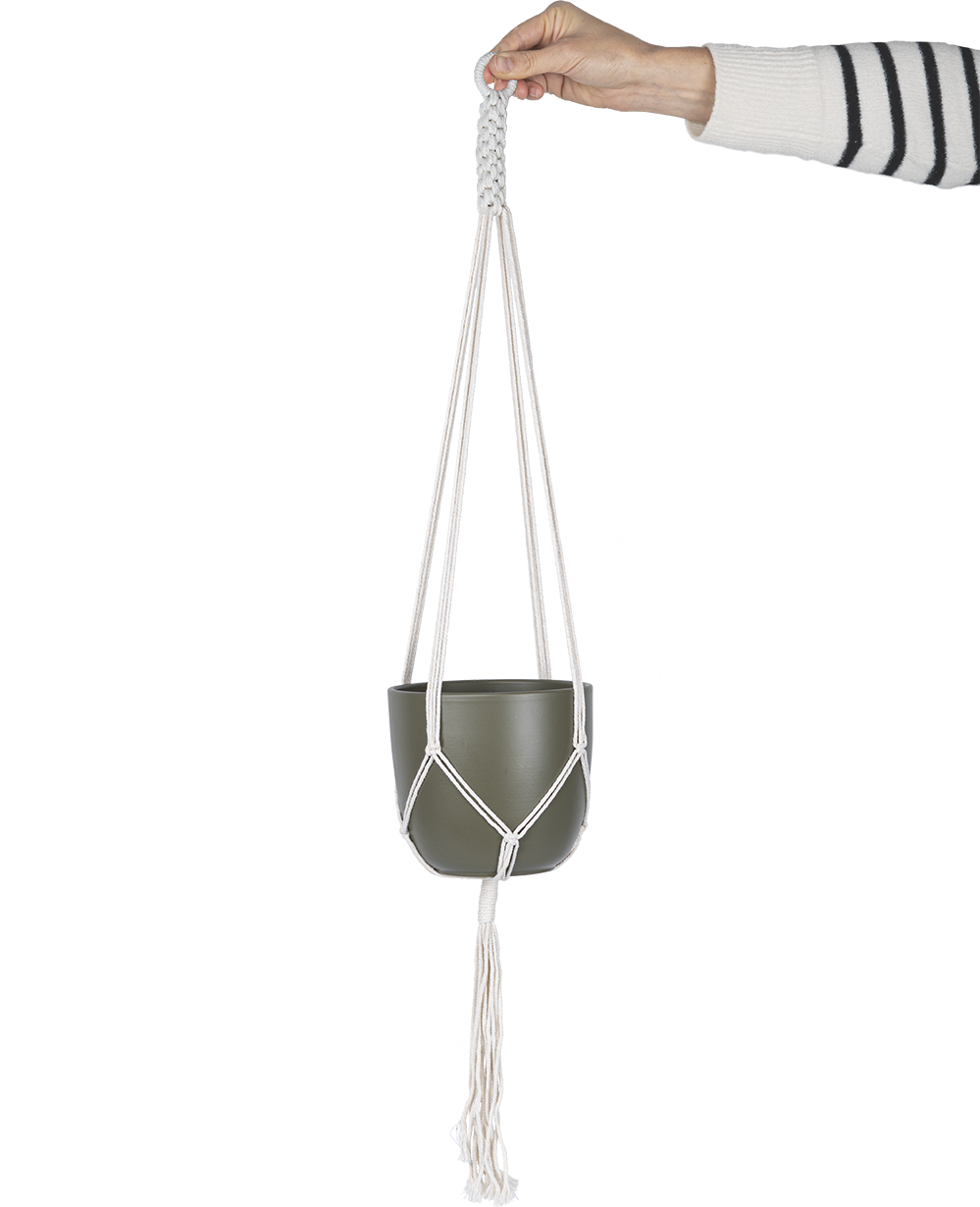 Boule Macrame Hanging Pot (17cm | Fits 6 inch)